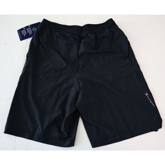 Champion 5707P 586551 Men's Sz S Dark Mini Grid Black/Titanium 9" Sports Shorts - Picture 2 of 9